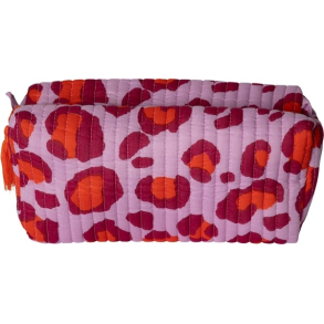 Kosmetik taske, leopard, stor