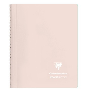 Koverbook Blush, spiral notesbog, linieret, A5, 160 sider, rosa