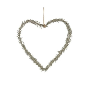 Krans formet som hjerte, 25 cm