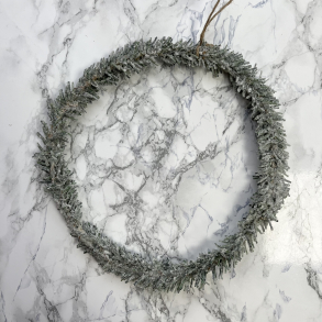 Krans med sne, diameter 25 cm