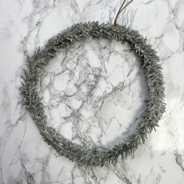 Krans med sne, diameter 25 cm