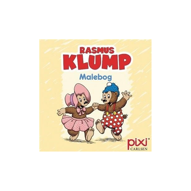 Krea Pixi-serie - Rasmus Klump - Malebog - Gul
