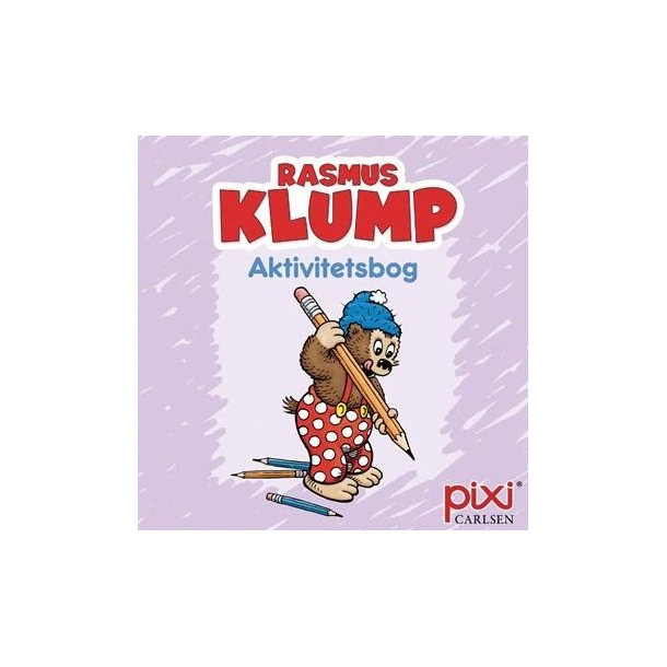 Krea Pixi-serie - Rasmus Klump - Malebog - Lilla