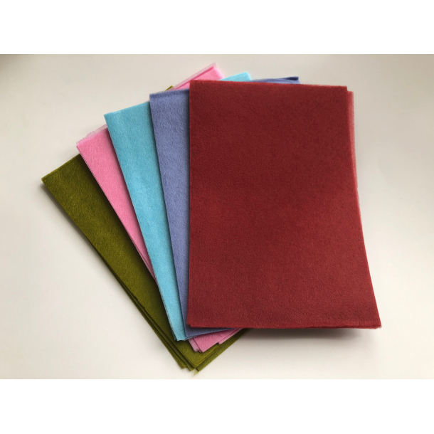 Kreapapir, stofligende 10 stk. ass.