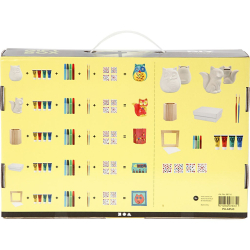 Kreast i gaveske, Skovdyr af terrakotta, hvid, 1st