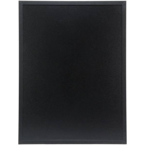 Kridttavle med sort ramme