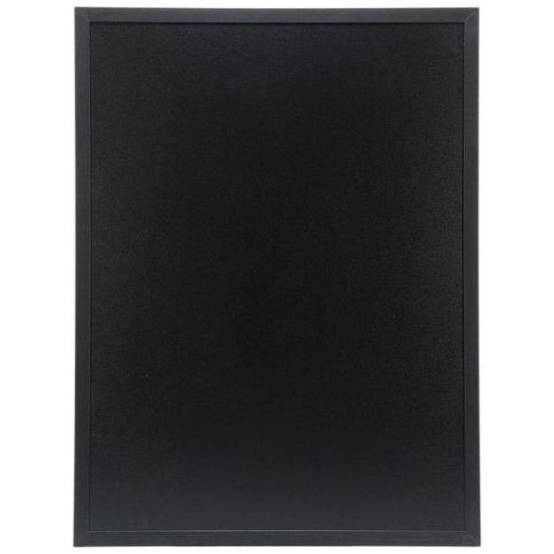 Kridttavle med sort ramme
