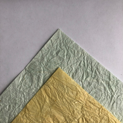 Krllet skattekort papir, 10 stk., gul