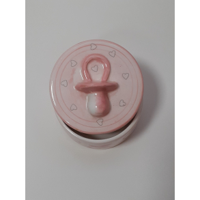 Krukke med lg. porceln, lyserd