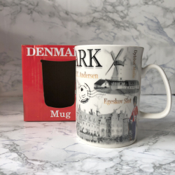 Krus med Danmark motiv