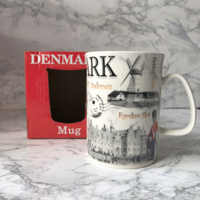 Krus med Danmark motiv