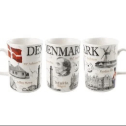 Krus med Danmark motiv