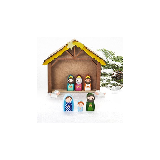 Krybbespil, tr, 2D, fig. H: 2-5cm