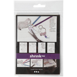 Krympeplast Med Motiver, 10,5x14,5 cm, 4 Ark, 1 Pk.