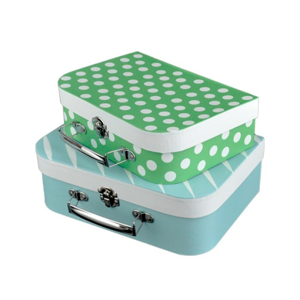 Kuffertst, 2 stk, lysebl