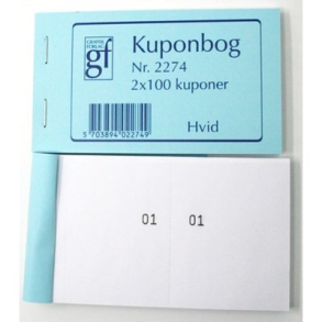 Kuponbog nr. 2274 - hvid