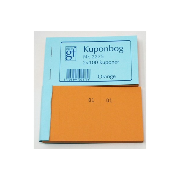 Kuponbog nr. 2275 - orange