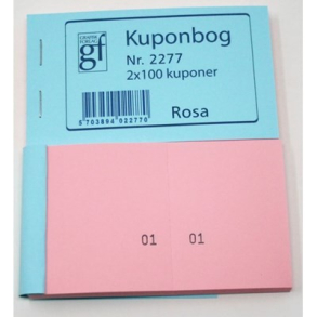 Kuponbog nr. 2277 - rosa