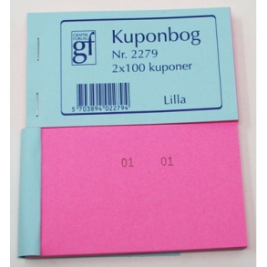 Kuponbog nr. 2279 - lilla