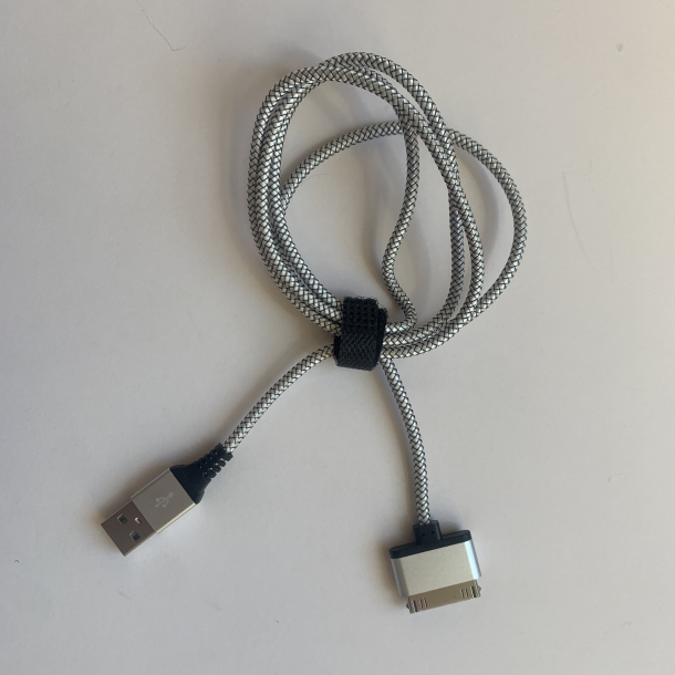 Ladekabel , 1 meter, Iphone 3-4 og Ipad 1/2/3