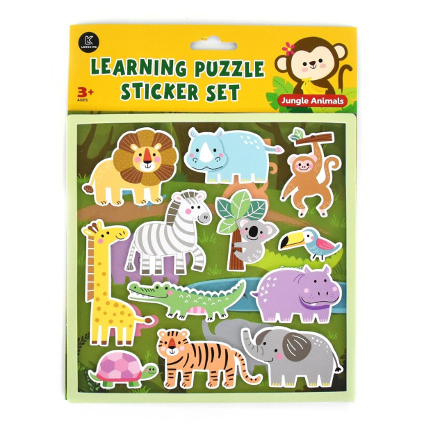 Lringspuslespil med dyr, 12 dele