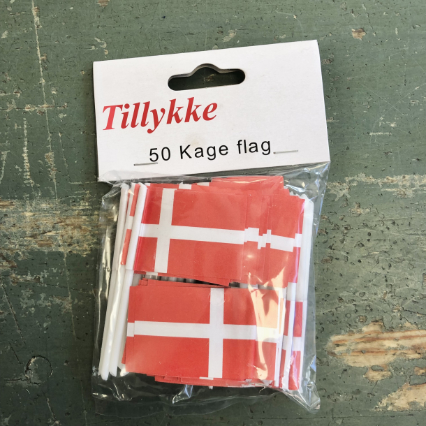 Lagkageflag 50 stk.