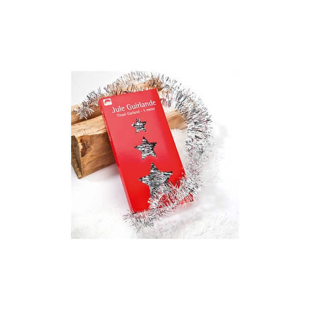 Lamettaranke, s�lv, 5mx4cm