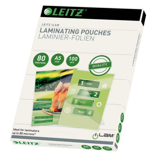 Lamineringslomme glans 80my A5 (100)