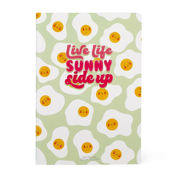 Legami - Notesbog A5, Live Life Sunny Side Up