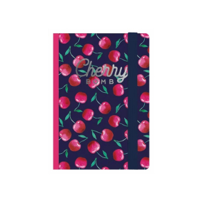 Legami - Notesbog m. elastik, Cherry Bomb, mellem