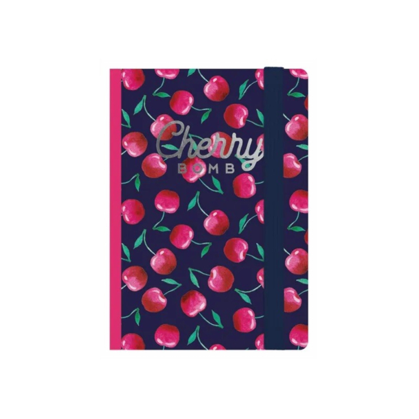 Legami - Notesbog m. elastik, Cherry Bomb, mellem