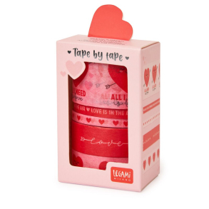 Legami - Papirtape med motiv, Hjerter