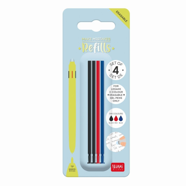 Legami - Refill til 3-i-1 Erasable kuglepen