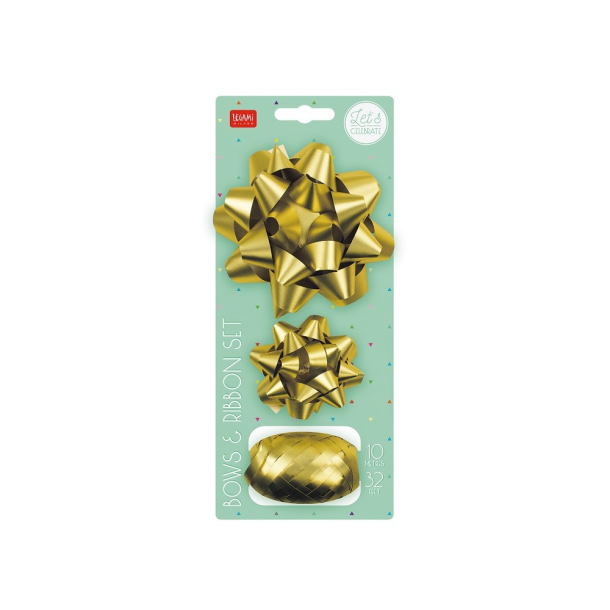 Legami - St med gavesljfer og gavebnd, Guld