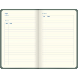 Letts of London notesbog, linieret, grn