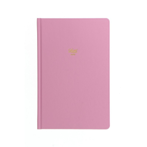 Letts of London notesbog, linieret, pink
