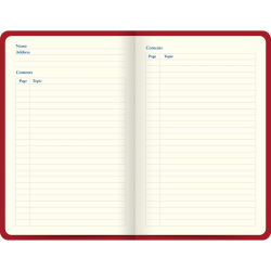 Letts of London notesbog, linieret, rd