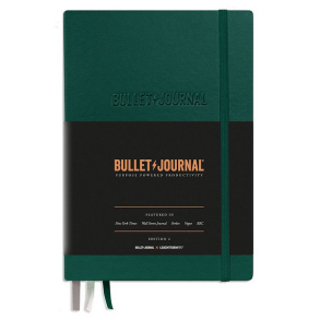 Leuchtturm1917 Bullet Journal Edition 2, Medium (A5), Hardcover, 206 nummererede sider, Green23, dotted