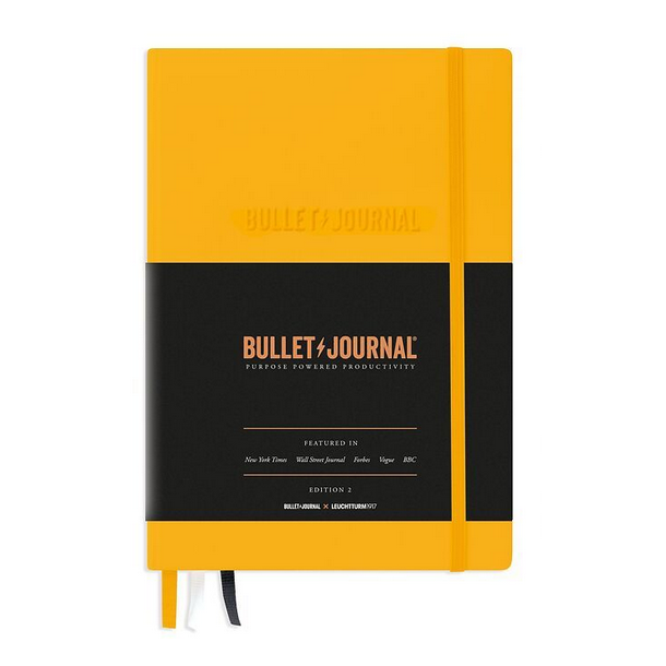 Leuchtturm1917  Bullet Journal Edition 2, Medium (A5), Hardcover, 206 nummererede sider, Yellow24, dotted