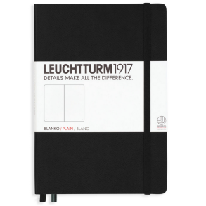 Leuchtturm1917 Notesbog, Medium Hardcover, 251 sider, Sort, blank
