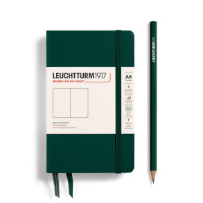 Leuchtturm1917 Notesbog, Pocket Hardcover, 187 sider, Forrest green, blank
