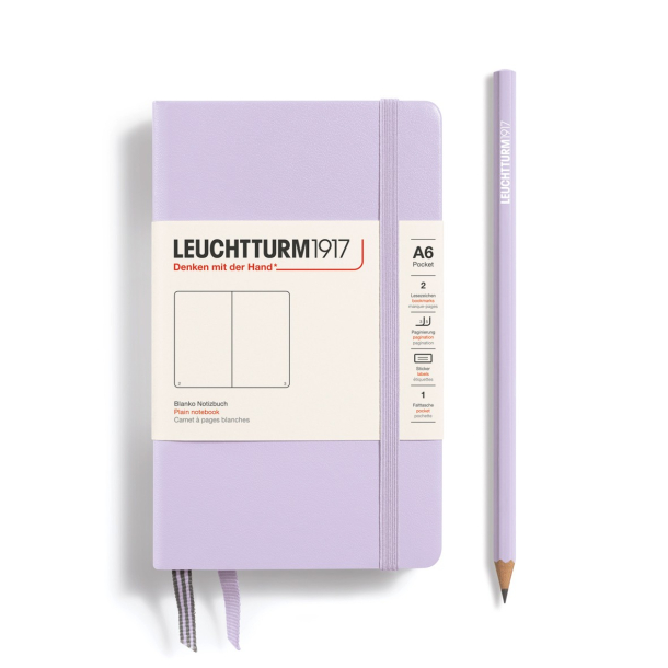 Leuchtturm1917 Notesbog, Pocket Hardcover, 187 sider, Lilac, blank