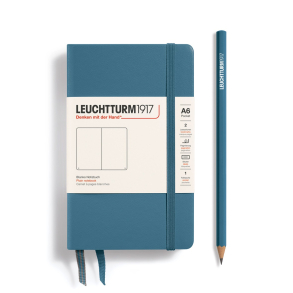 Leuchtturm1917 Notesbog, Pocket Hardcover, 187 sider, Stone Blue, blank