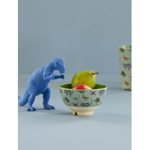 Lille Melamin Skl - Stvet Bl - New Dino Print