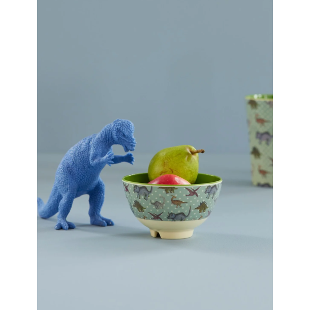 Lille Melamin Skl - Stvet Bl - New Dino Print