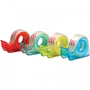 Lille tapedispenser m. tape, 15mm x 10m