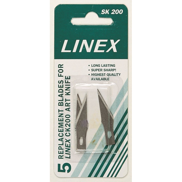 Linex knivblade SK200, 8 mm, 5 stk.