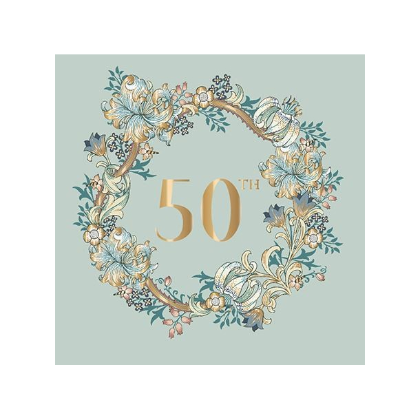 Ling Design, Fdselsdagskort, Morris &amp; Co., 50 r