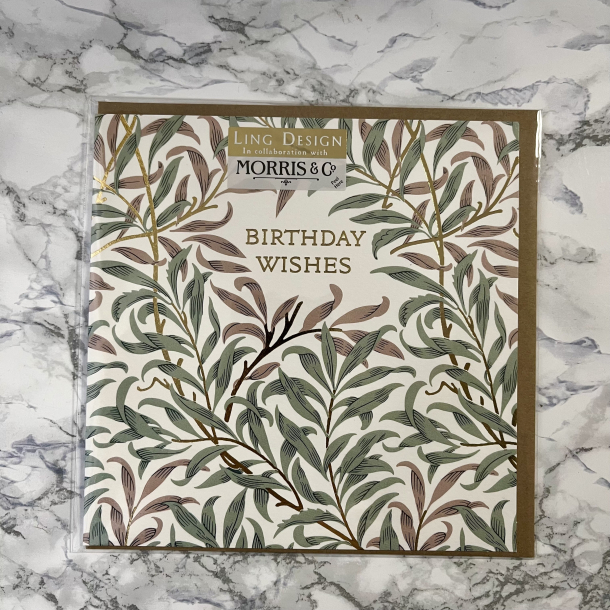 Ling Design, Fdselsdagskort, Morris &amp; Co., Birthday wishes, Leaves