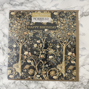 Ling Design, Fdselsdagskort, Morris & Co., Happy Birthday, Mrkebl